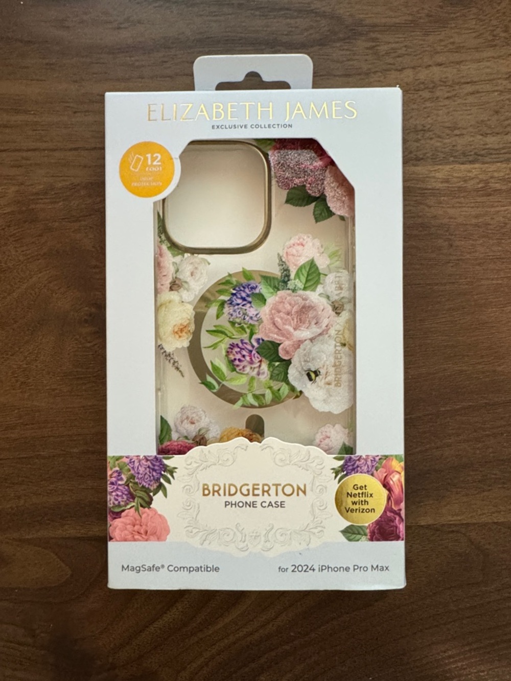 NIB Elizabeth James x Bridgerton Floral MagSafe iPhone 16 Pro Max Case